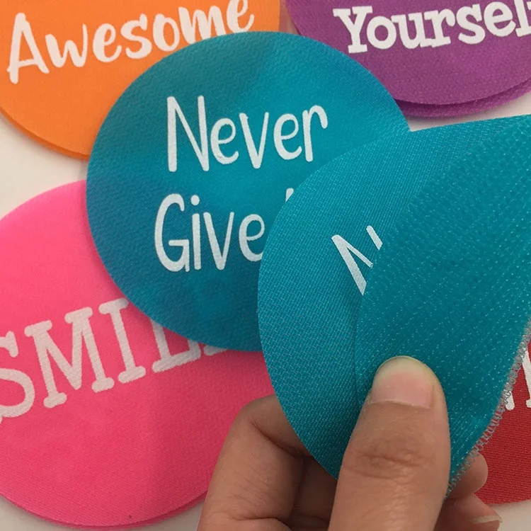 Custom printed Velcroes dots Carpet Spot Sit Markers Floor Dots Spots  for Classroom