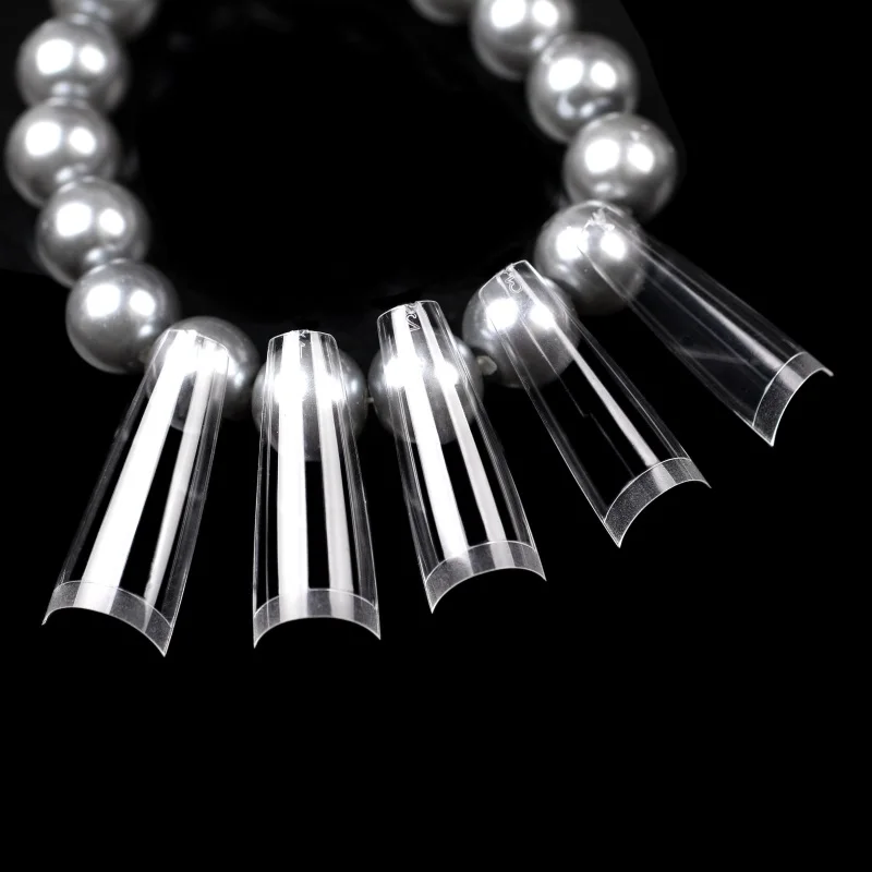 Nadeco  Artificial finger  False Nail Tips French Coffin  Nail Tips HALF COVER FOR SALON