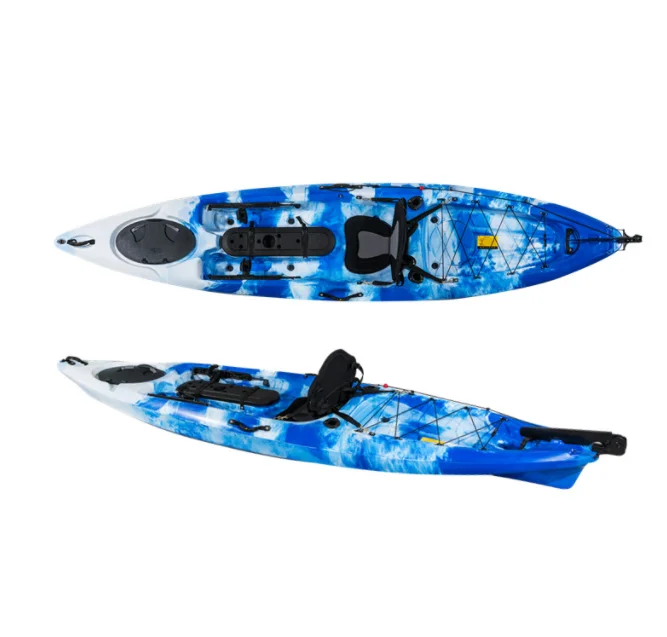 China Manufacturer Fishing Kayak 4.70m Foldable Full Drop Stitch Inflatable Double Kayak