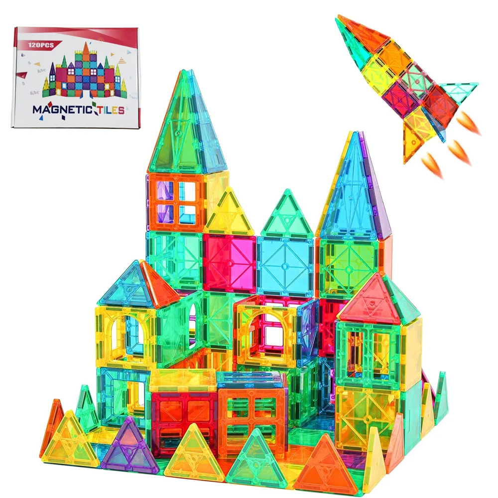 ODM Suppliers Inspirational Educational aids Compatible Magnetic Tiles Building Blocks STEM Toys for 3+ Year Old Boys and Girls