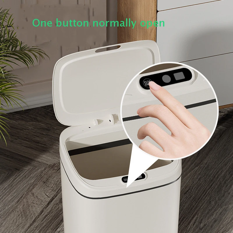 14L Slim smart sensor trash can electric automatic plastic garbage bin office kitchen home rubbish dustbin