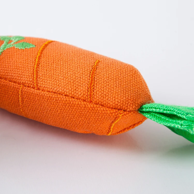 
Carrot Bite-resistant Pet Chew Biting Plush Toys For Small Cat Tug And Play 