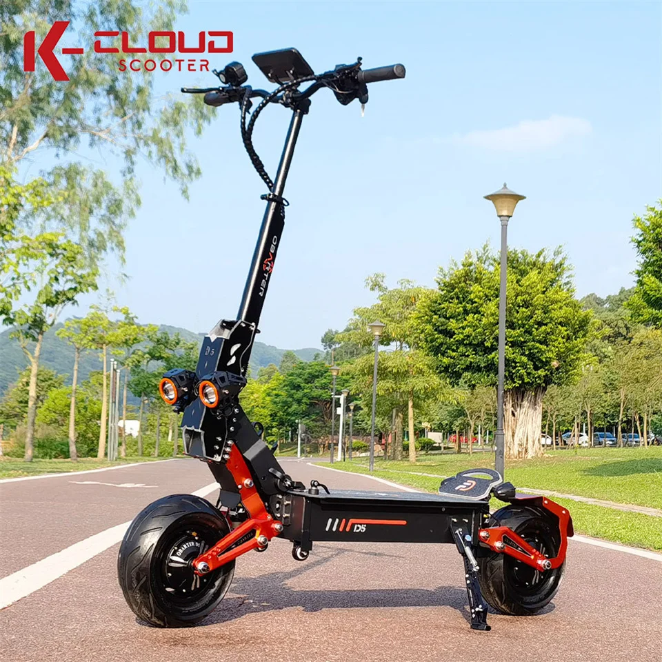 Производитель 48 В электрический скутер 5000 Вт двойной мотор Trotinette Electrique 12 дюймов двухколесный электронный