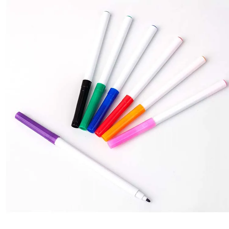 Easy Dry Erase Colored Ink Promotional Whiteboard Marker with Clip Customized Logo Item Bulk Packing