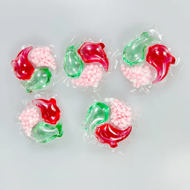 OEM Customized Laundry Condensation Beads 4-in-1 Concentrated Double Mesh Enzyme Antibacterial Mite Laundry Glueball Fragrant Ba