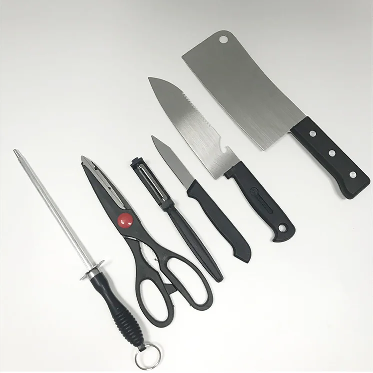 Popular Wholesale Kitchen Knife Set 8-piece Cheap Promotional Gifts Stainless Steel Chef Knife Set