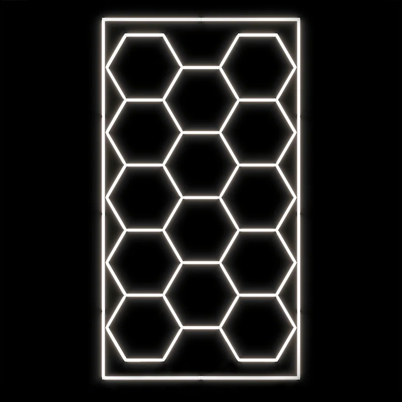 Hot Sale Led Hexagonal Light For The Car Showroom Garage Lamp Car Detailing Lights