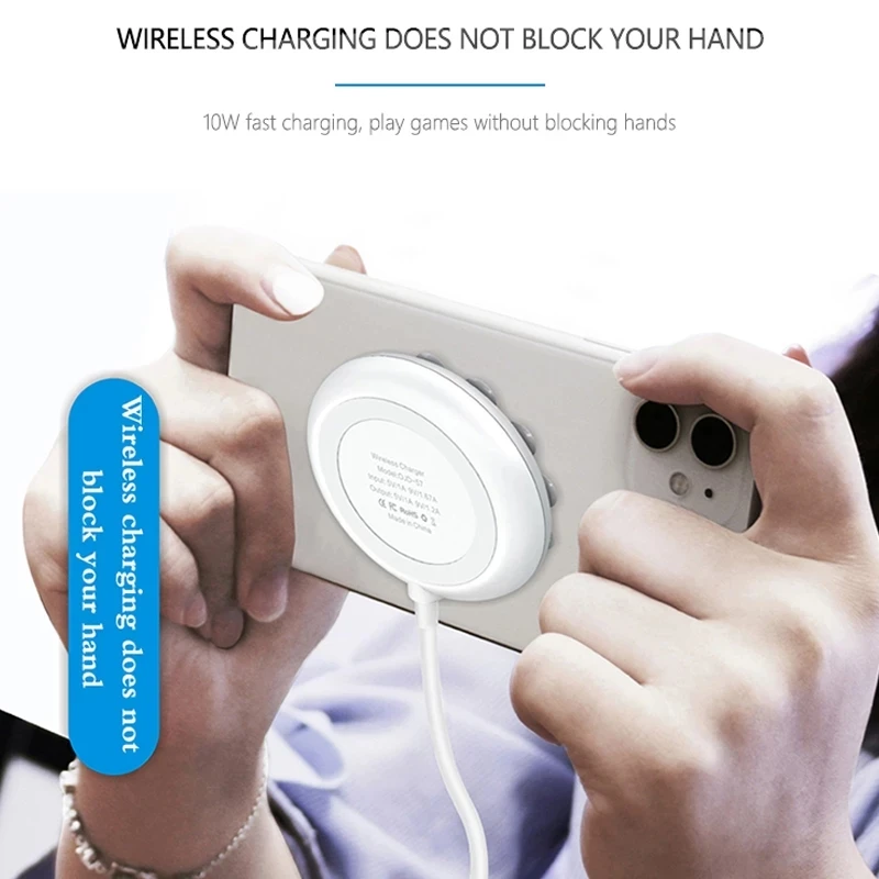 
10W Fast Qi Suction Cup Wireless Chargting For Samsung iPhone 12 Play Game Automatic Induction Wireless Charger 