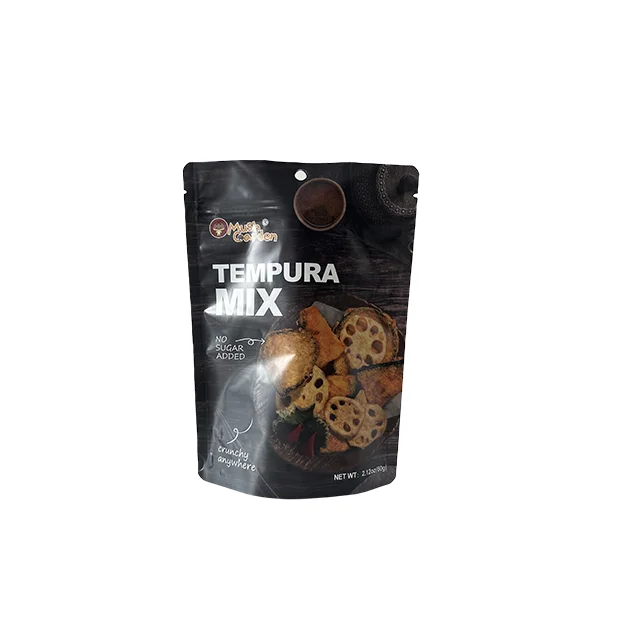 Black Matte Finish Aluminum Foil Doypack Snack Food Bag Bolsa Stand Up Zipper Pouch Plastic With Circle Hole For Cookies Snack