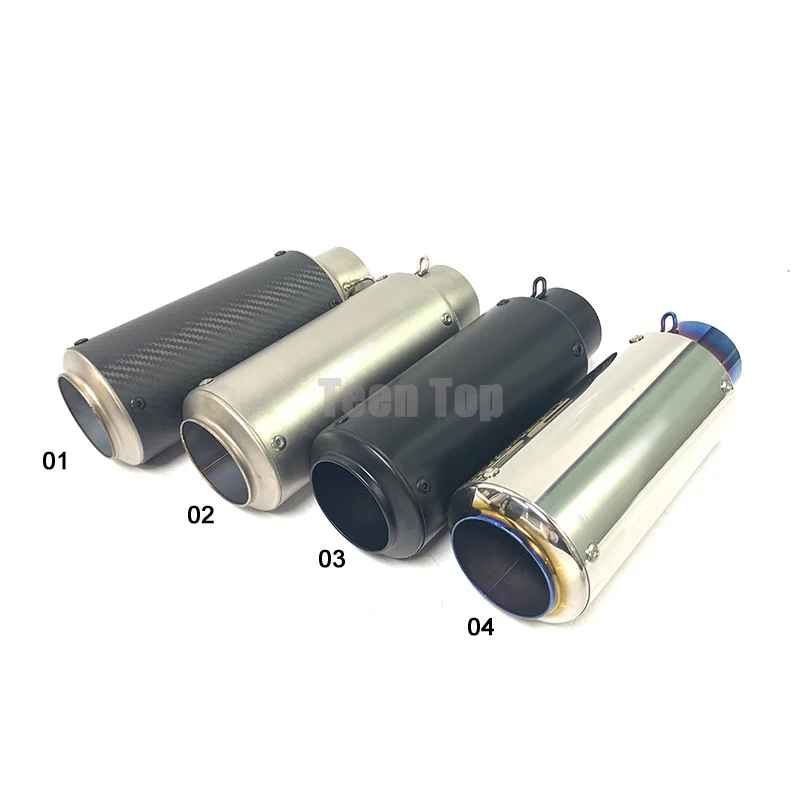 Motorcycle exhaust system silencer Steel universal For KTM390 Z800 Ninja250 Ninja400 CBR650R ZX25R Motorcycle exhaust muffler