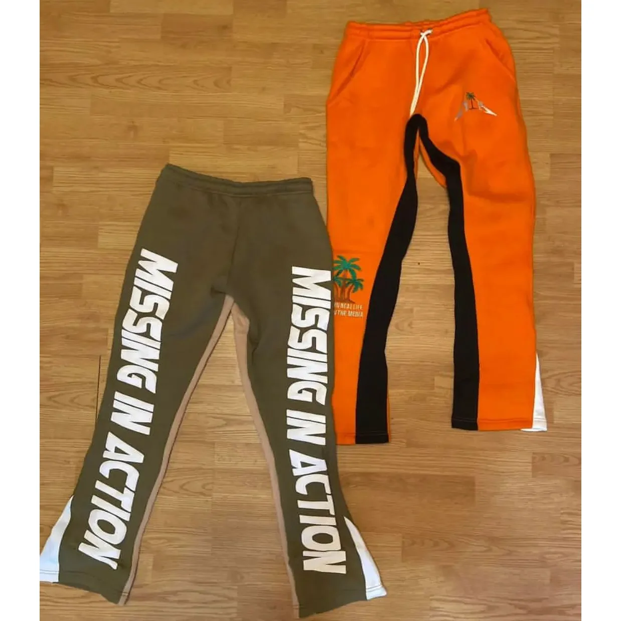 Winter Cotton 3D Puff Print Flared Mens Jogging Xxxxl Men Long Pants Factory Wholesale Mens Cargo Sweat Pants