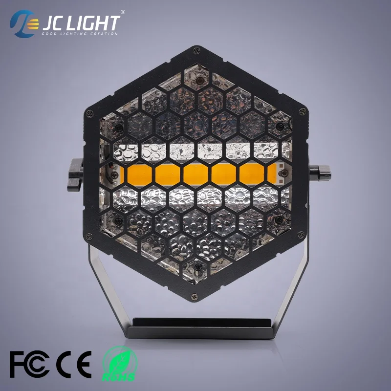 Stage Dj Disco Background Light Mini Dmx hexagon 3 Led Lamp Pixel Rgb Strobe Matrix Led Retro Lights
