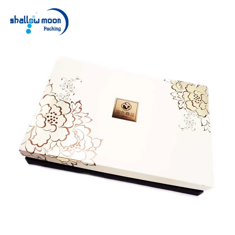 Custom Luxury 350g Gold Card Insert Moon Cake Mid-autumn Gift Box