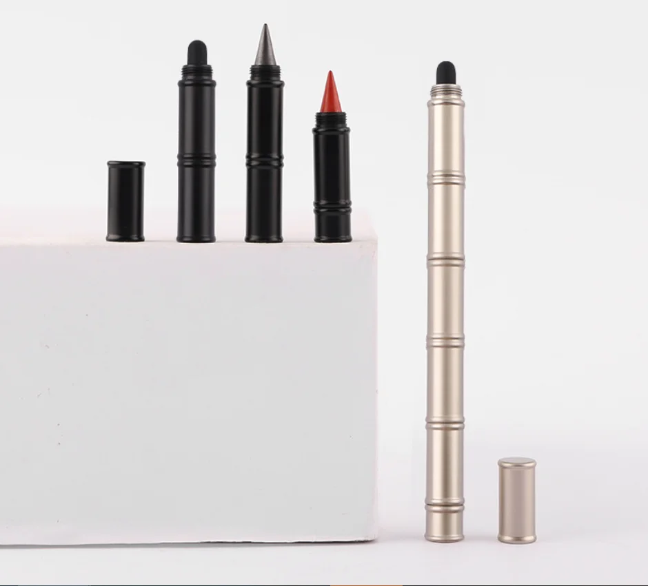 BECOL New Coming Dual Use Stylus Writing Permanent Pencil Bamboo Shape  Inkless Eternal Pencil for office