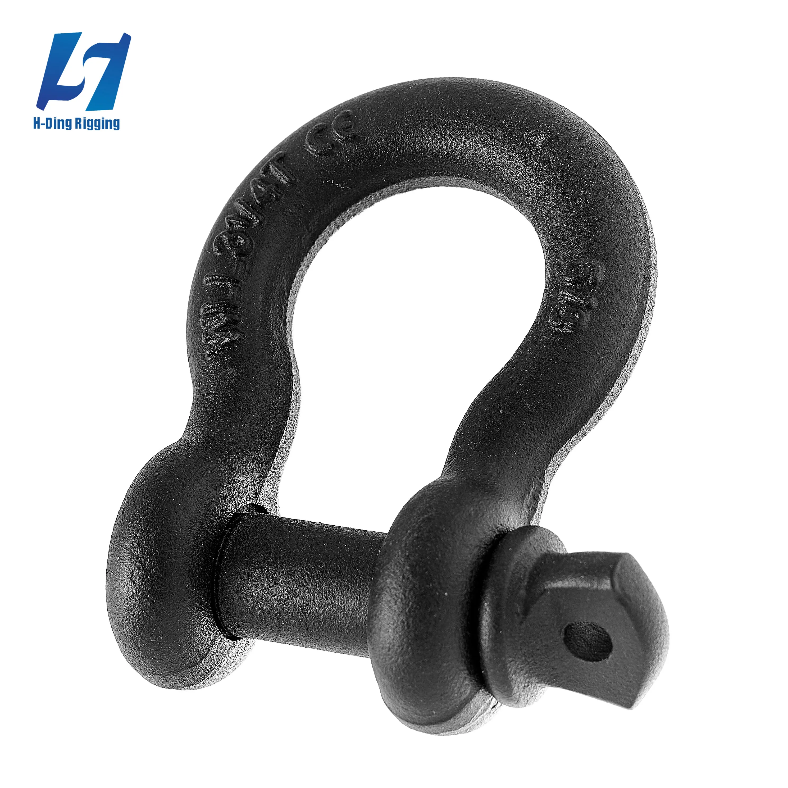 Rigging Hardware Wholesale Price G209 Black Painted Shackle  Red Painted Us Type Screw Pin Anchor Shackle Bow Shackle