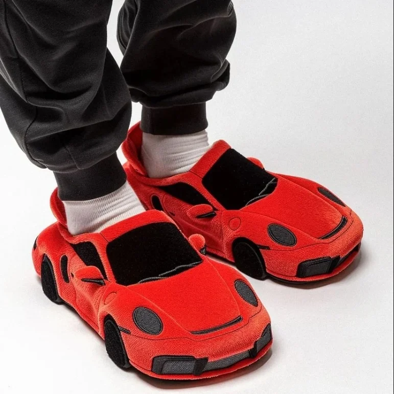 Cool Racing Car Slippers for Spring Summer Autumn Cool Racing Car slippers with Comfortable Eva Outsole