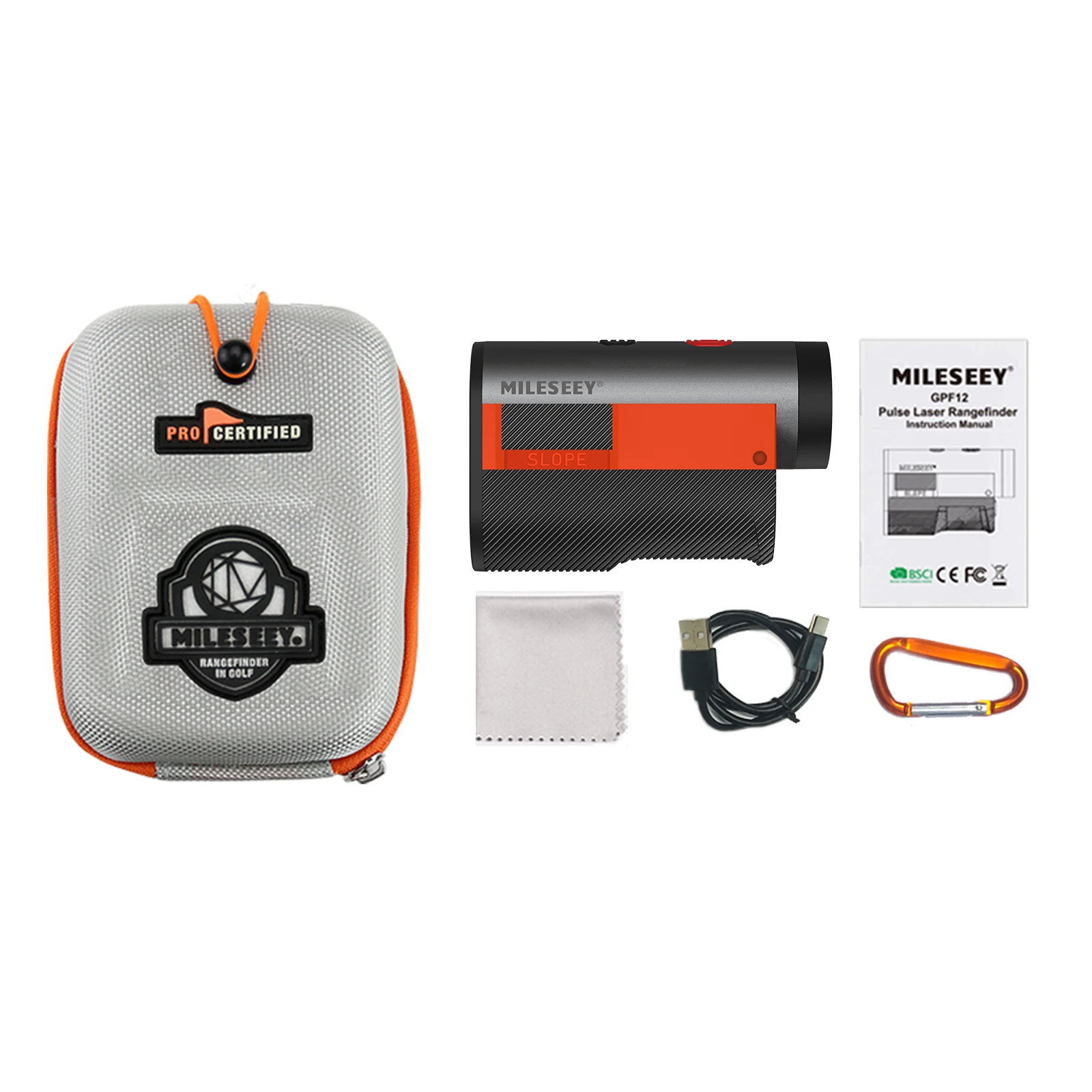 Mileseey GPF12 Magnetic Distance Meter Golf Range Finder US Warehouse Delivery Slope Switch