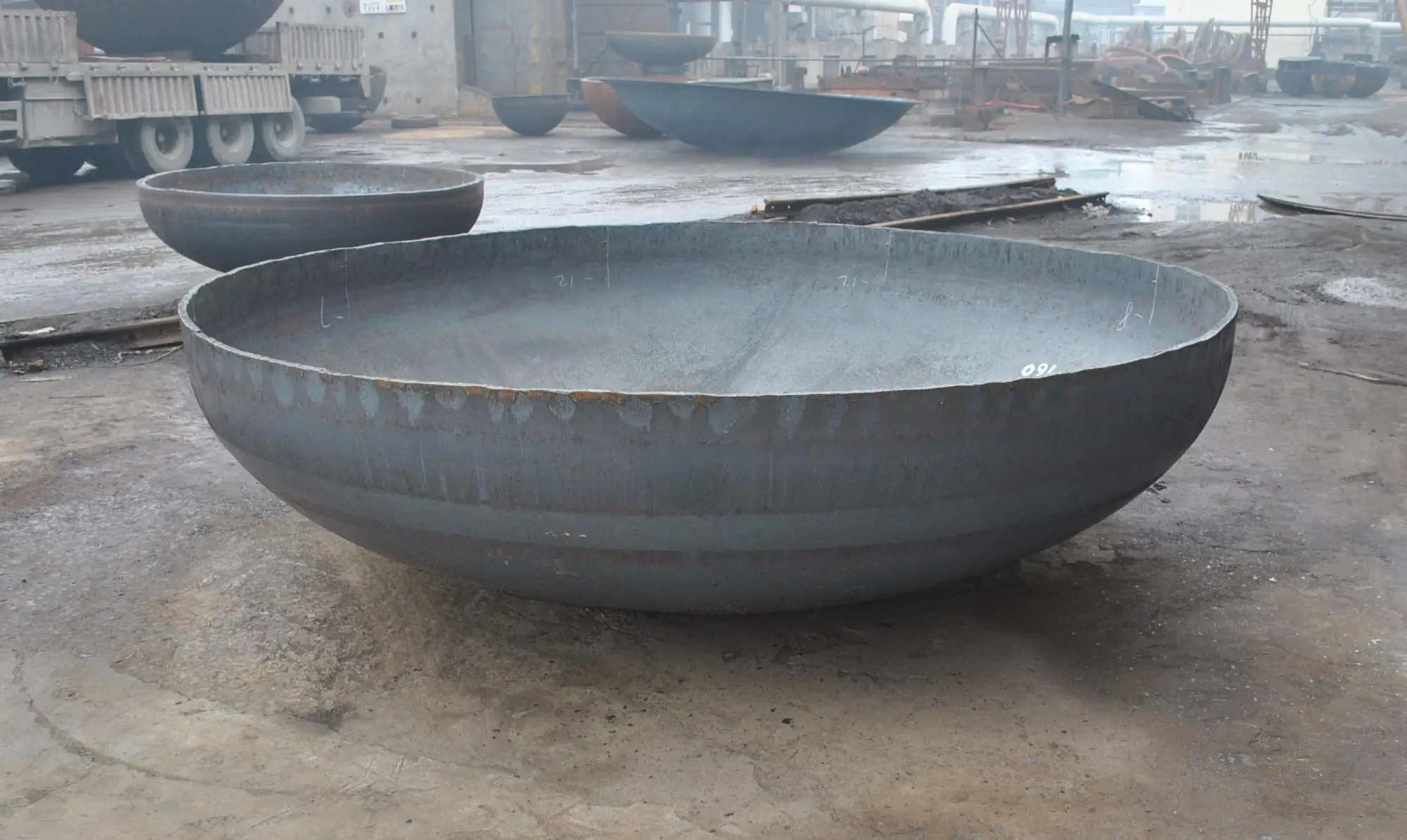 customized hot forming pressing ASME 2:1 carbon steel stainless steel elliptical heads