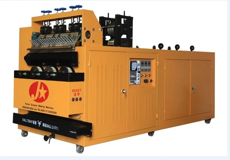 
scourer making machine/stainless steel scrubber making machine/sponge cutting machine stainless steel scrubber making machine 
