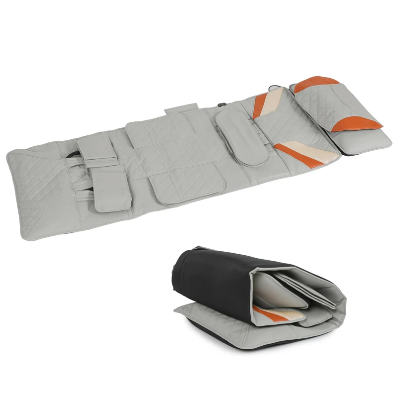 Wholesale electric massage mattress vibration and heat shiatsu massage matt pad kneading massage bed for relaxation