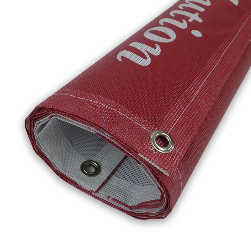 Custom See Through PVC Mesh Long Event Banner Advertising Perforated Fence Large Banner Promotion Display Outdoor Signs