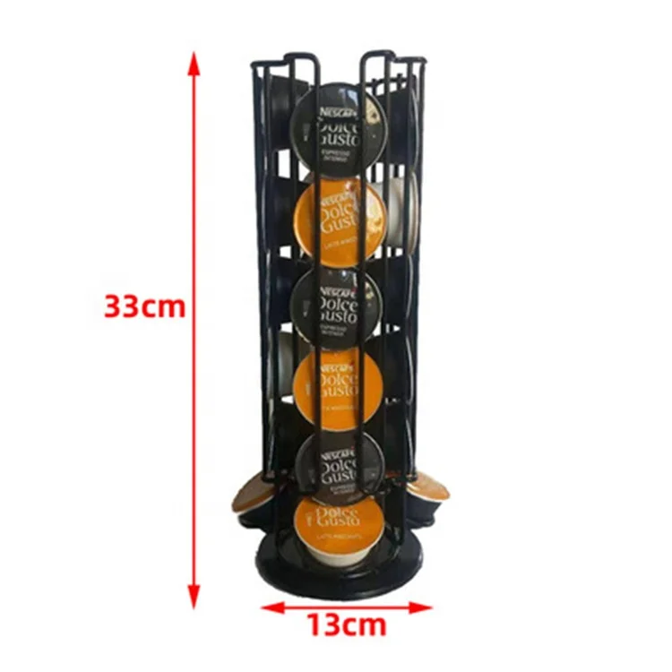 Metal Coffee Pod Holder Plating Rack Stand Storage Shelves For Dolce Gusto Capsule