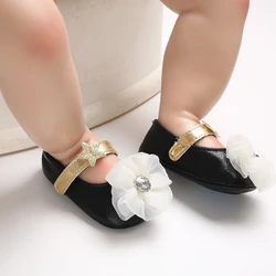 Fashion Newborn Dress Girls Toddler Rhinestone Baby Ballet Shoes