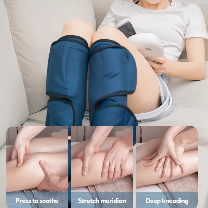 Oem Odm Air Compression System Wraps Foot Calf Knee And Feet Massager Machine For Leg Tonificar