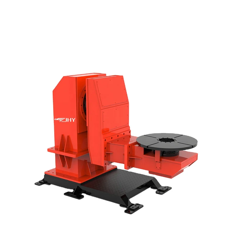 2 axis heavy load L type rotate robotic automatic positioner with turntable