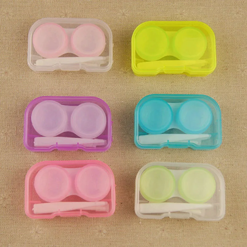 Eyeshare Contact Lenses Case Cleaner Color Contact Lens Custom Practical Contact Lens Case Manually Tweezers  Accessories