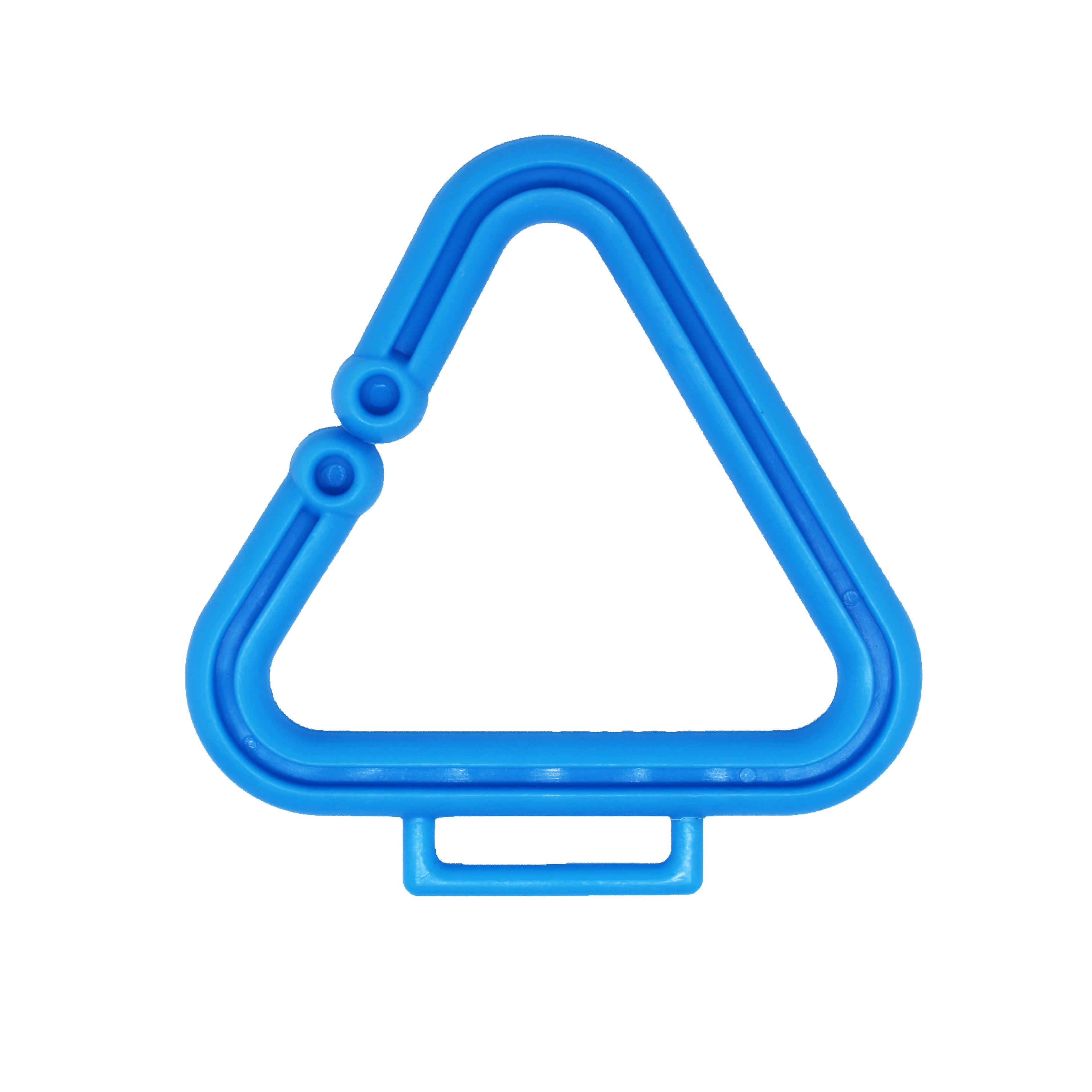 Hot Sales Plastic Star Shaped Open Ring For Toy Accessories The most popular triangle open ring baby soothing can hang baby toys