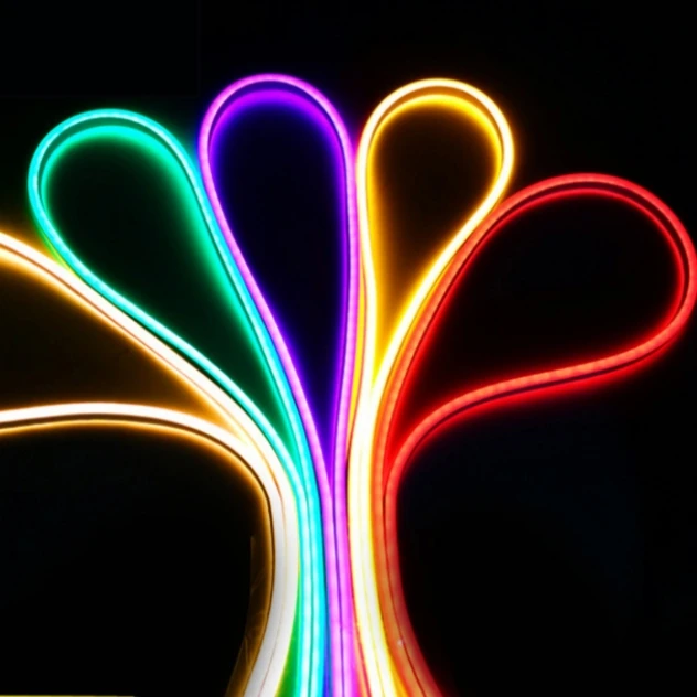 Wholesale Products Low Price led neon strip 12v High Lumen 6*12 mm 5M Roll Waterproof Neon Silicone Flexible Led Strip Light