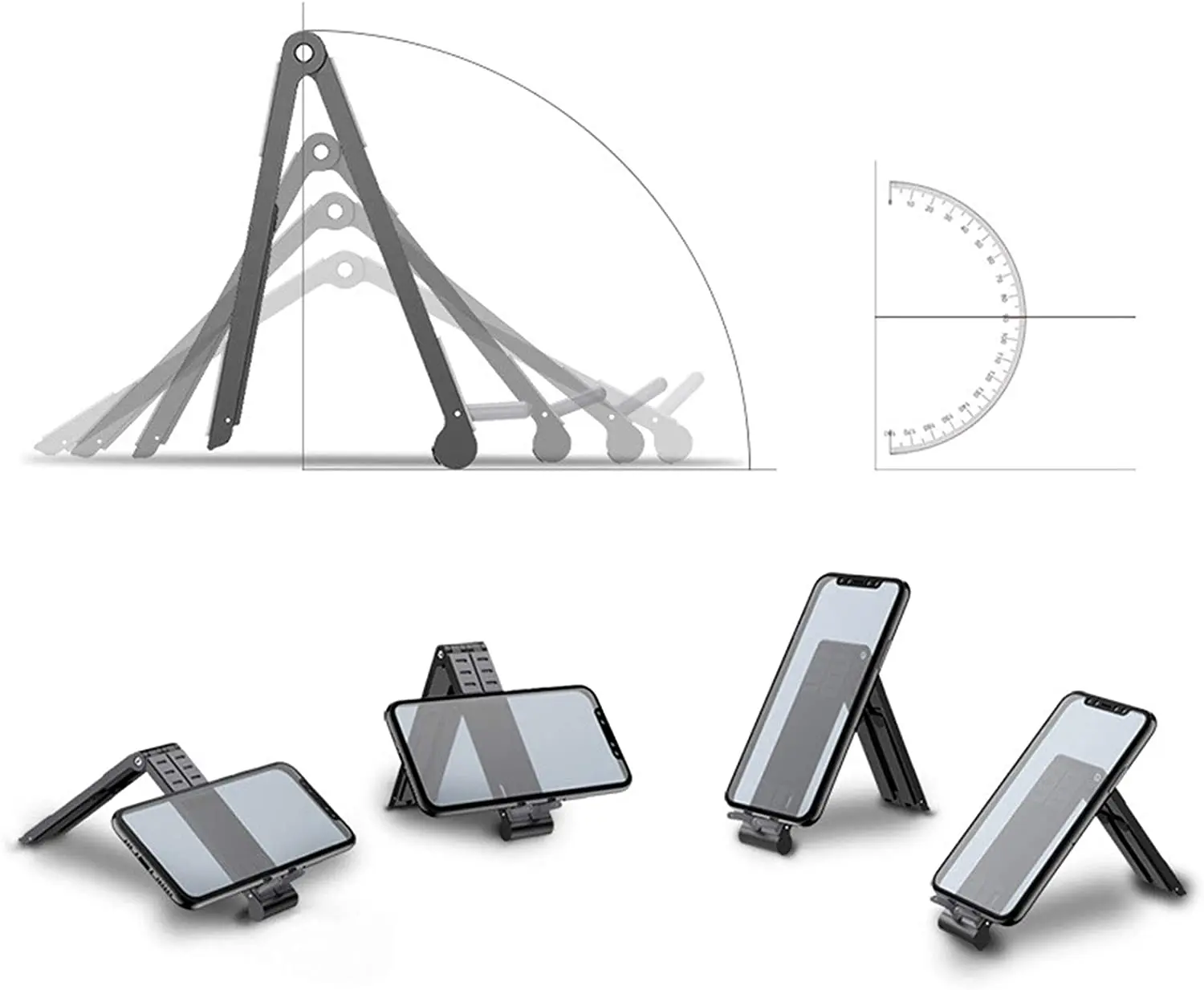 3 in 1 ergonomic  laptop stand Non-slip Desktop Notebook Holder multi laptop arm sleeve with stand 10-15.6 inches