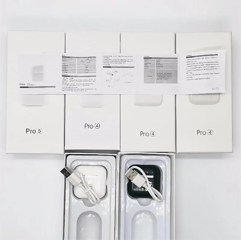 Хорошего качества ENC прозрачные телефонные звонки спортивные наушники беспроводные наушники Pro 4 Pro 5 Pro 6 беспроводные наушники-вкладыши Наушники