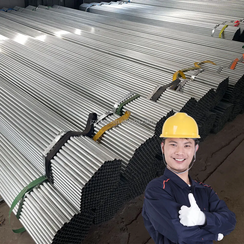 Galvanized tubes Handrails Galvanized Steel Pipe Balcony Railing 6 Meter Galvanized Steel Pipe