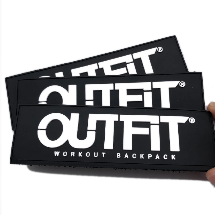 Custom 3D Silicone Rubber Patch Tpr Patches Customized Personalized Logo PVC Patch