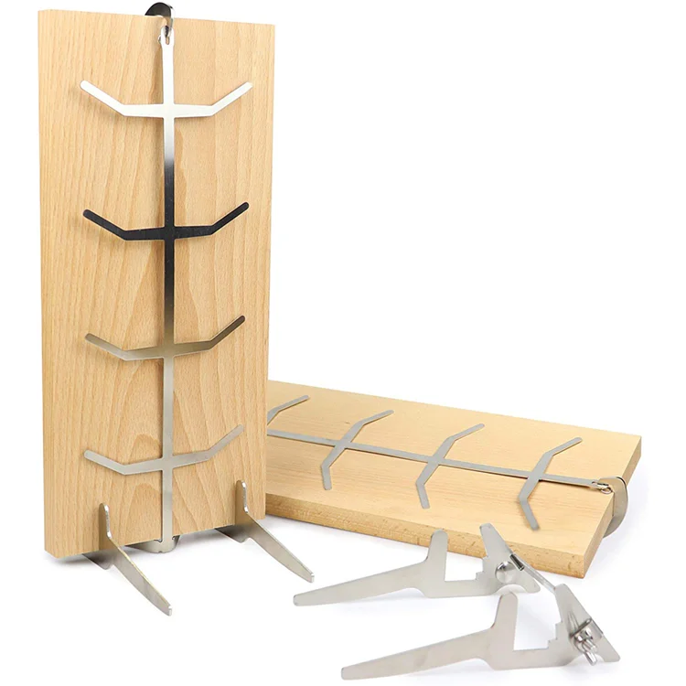 Новый дизайн, гриль для лосося для барбекю на открытом воздухе, держатель для рыбы, для барбекю