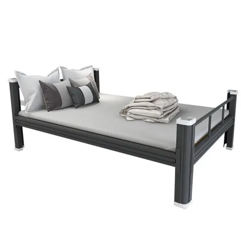Bed frame single size single metal beds single bed with storage singula stratoria militum metallum