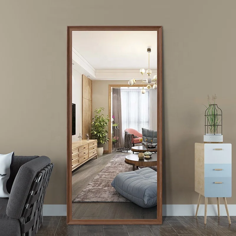 High quality household framed full-length mirror wall mounted fitting mirror full-body floor mirror