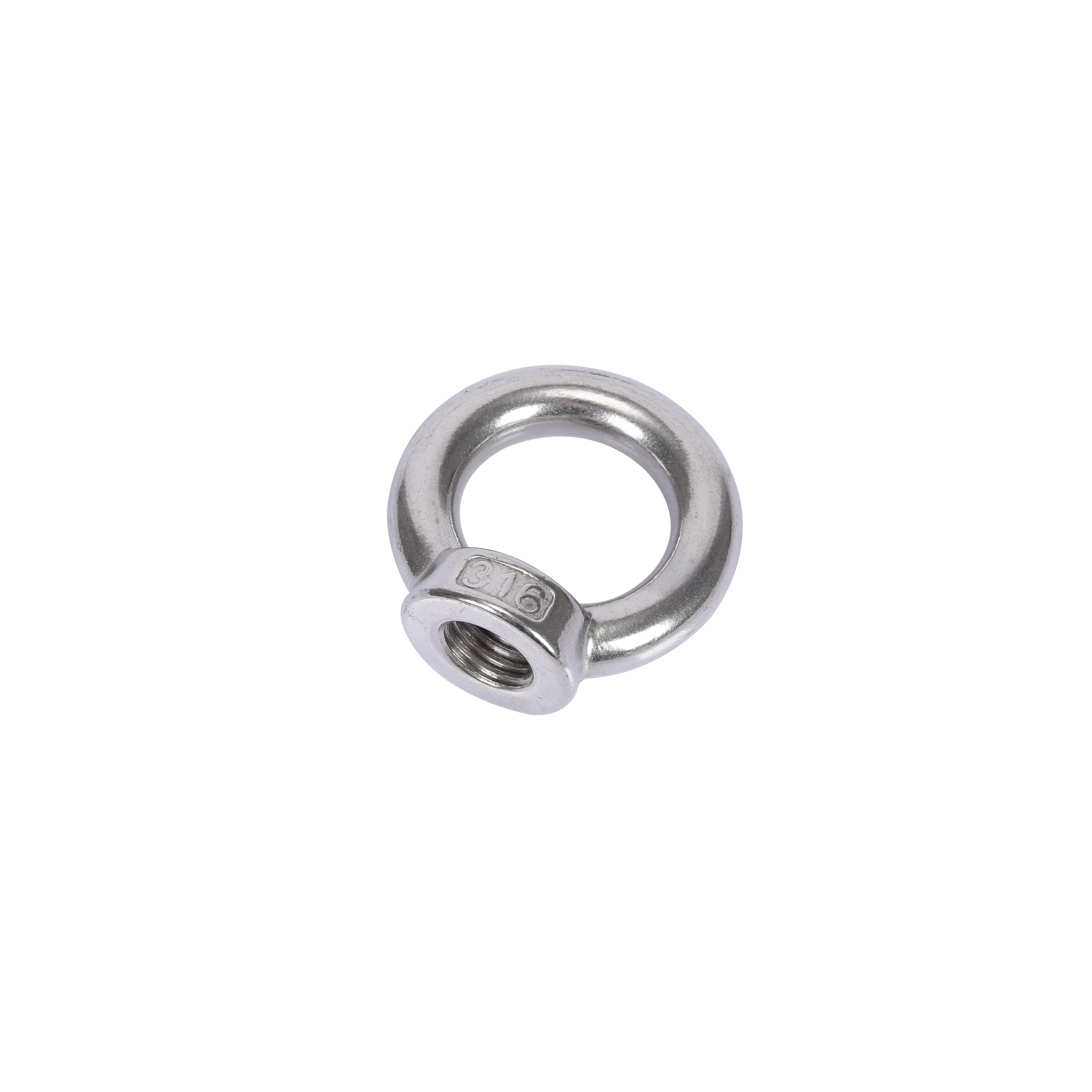 Rigging Hardware M8 M12 M20 M22 M60 SS304 eye nut 316 Stainless Steel DIN582 Ring Shape Oval Threaded Lifting  M6 forged eye nut