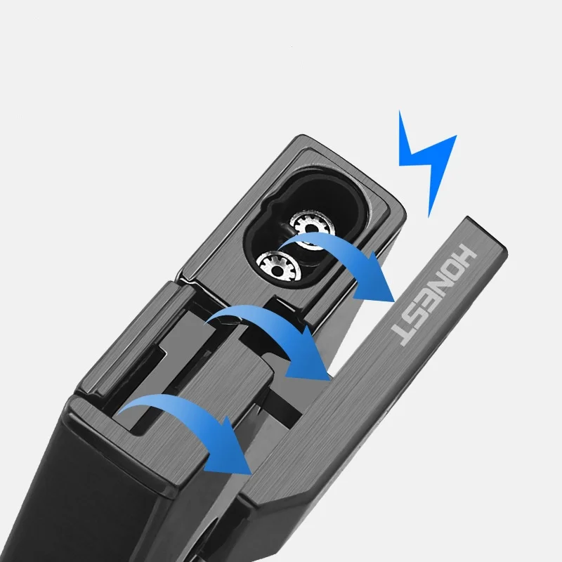 Hot Selling Portable Windproof Double blue Flame Lighters barbecue Smoking Accessories  Metal Cigarette cigar torch lighter