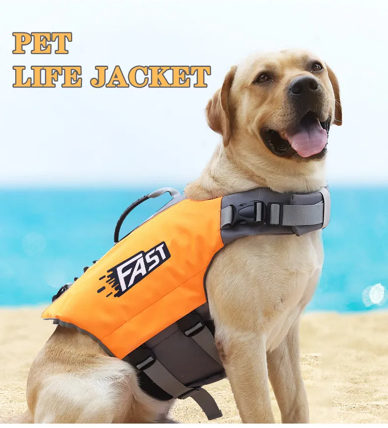 Hot Sale Wholesale New Summer Night Reflective Safely  Pet Apparel Swimming Vest Outside Dog Life Jacket