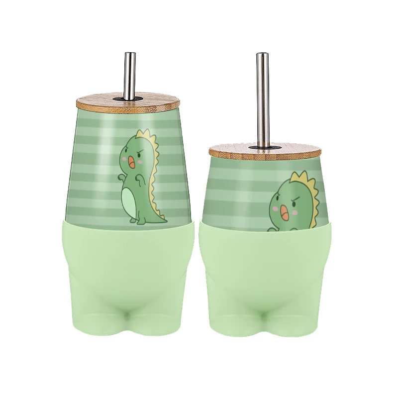 New launch Wholesale 8oz 12oz Insulated Beer  Cartoon shaped Stainless Steel Wine Tumbler Coffee Mug with Lid BPA Free