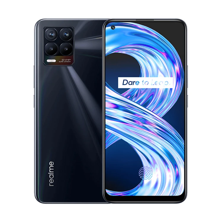 The new global version of reaime 8 smartphone 64MP quad camera Helio G95 6.44 inch AMOLED display 5000mAh battery 30W chargingRM