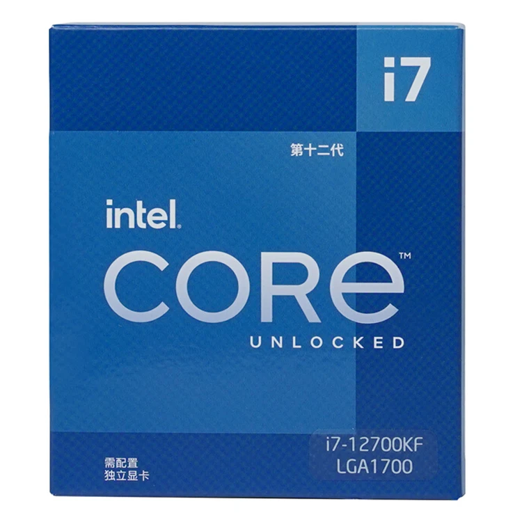 Intel Core i7-12700KF/12700K настольный процессор 12 ядер до 5 0 ГГц разблокированный LGA1700 i7