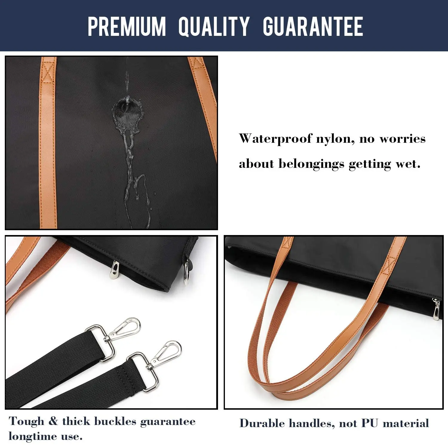 Waterproof Working Teacher Handbag Leather Women Laptop Bag