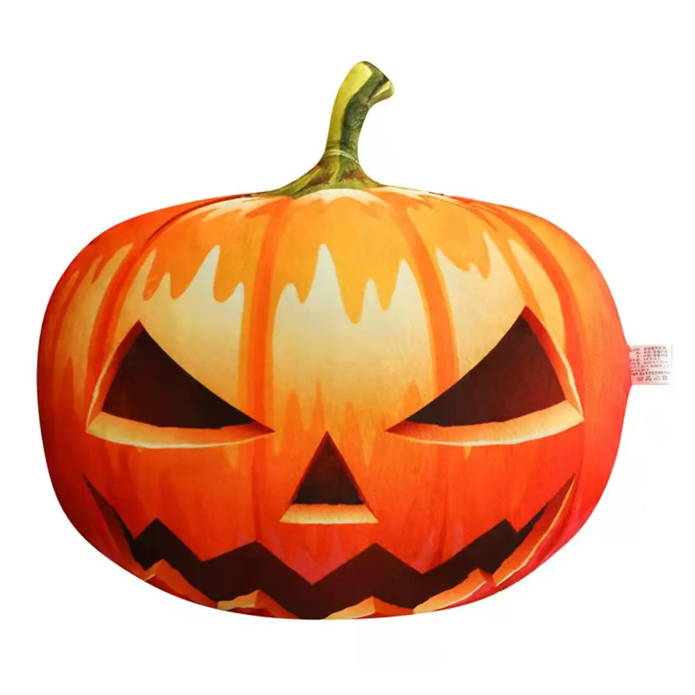 Лучшая подушка в виде тыквы на Хэллоуин, милая мультяшная мягкая игрушка, плюшевая игрушка, мультяшная хлопковая детская милая мягкая подушка