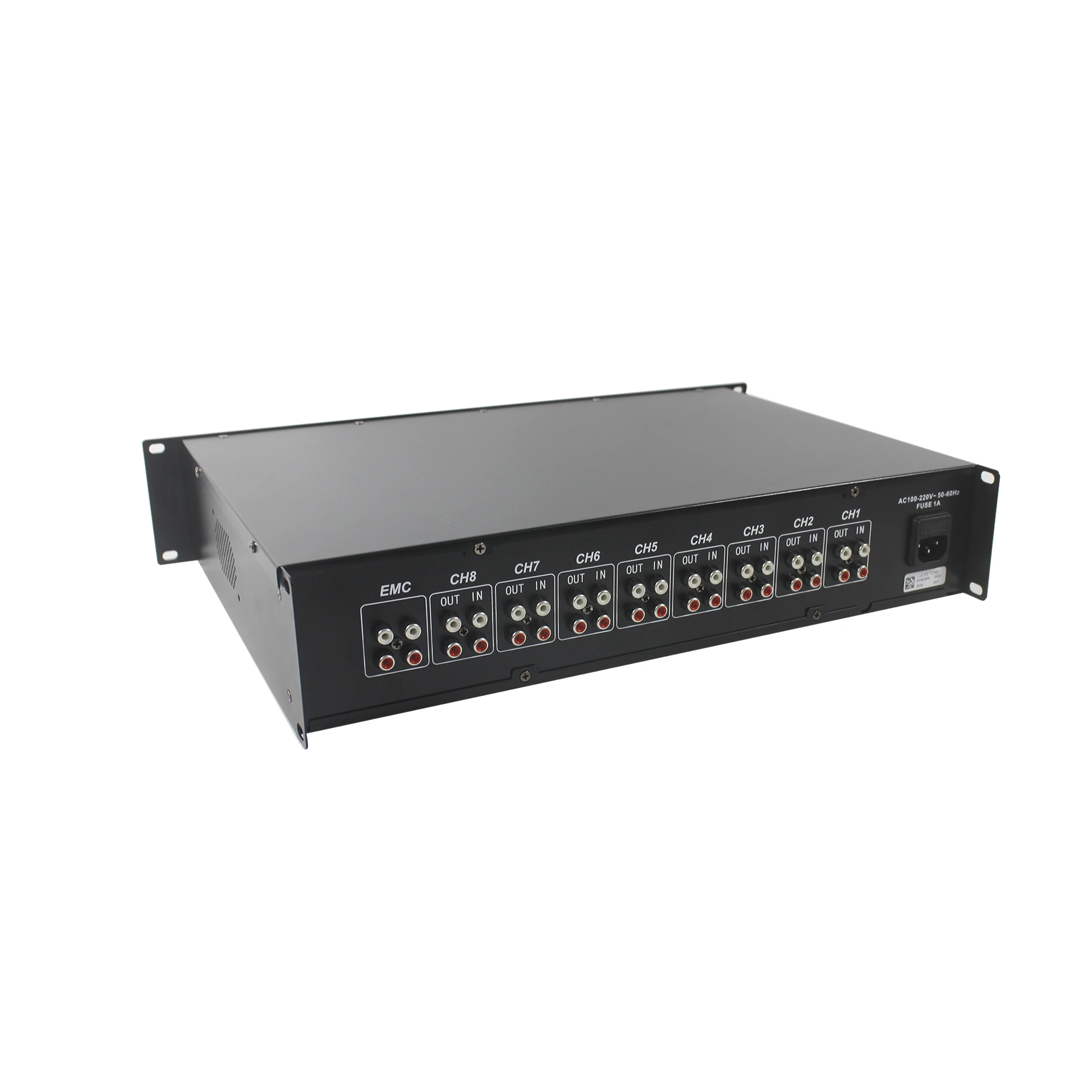 M 8-Channel Pre Amp Public Address System Pre-Amplifier with Automatic Mute Function for Paging