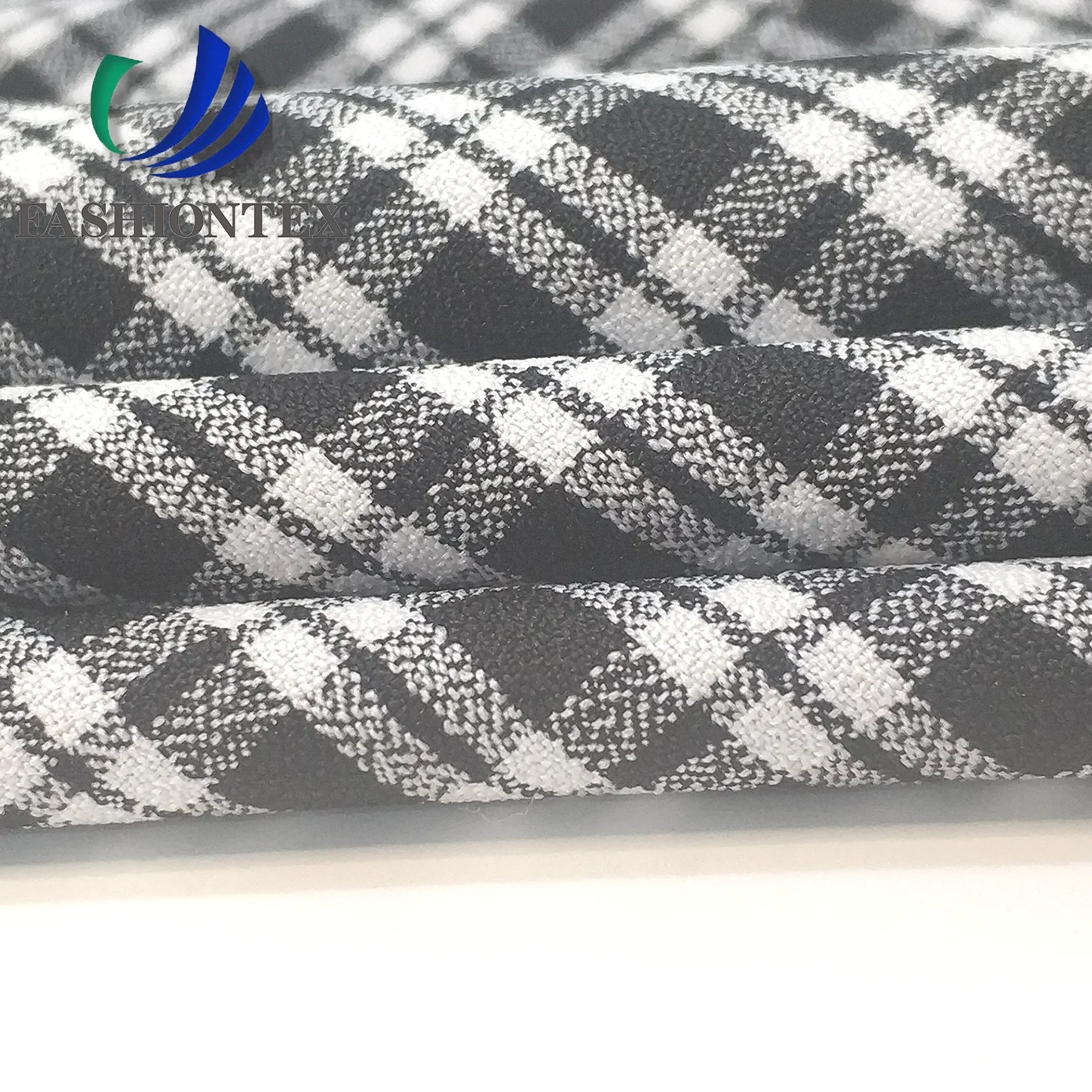 Fashiontex Free samples Support customization cation high stretch plaid moss plain linen 100% polyester ripstop fabric