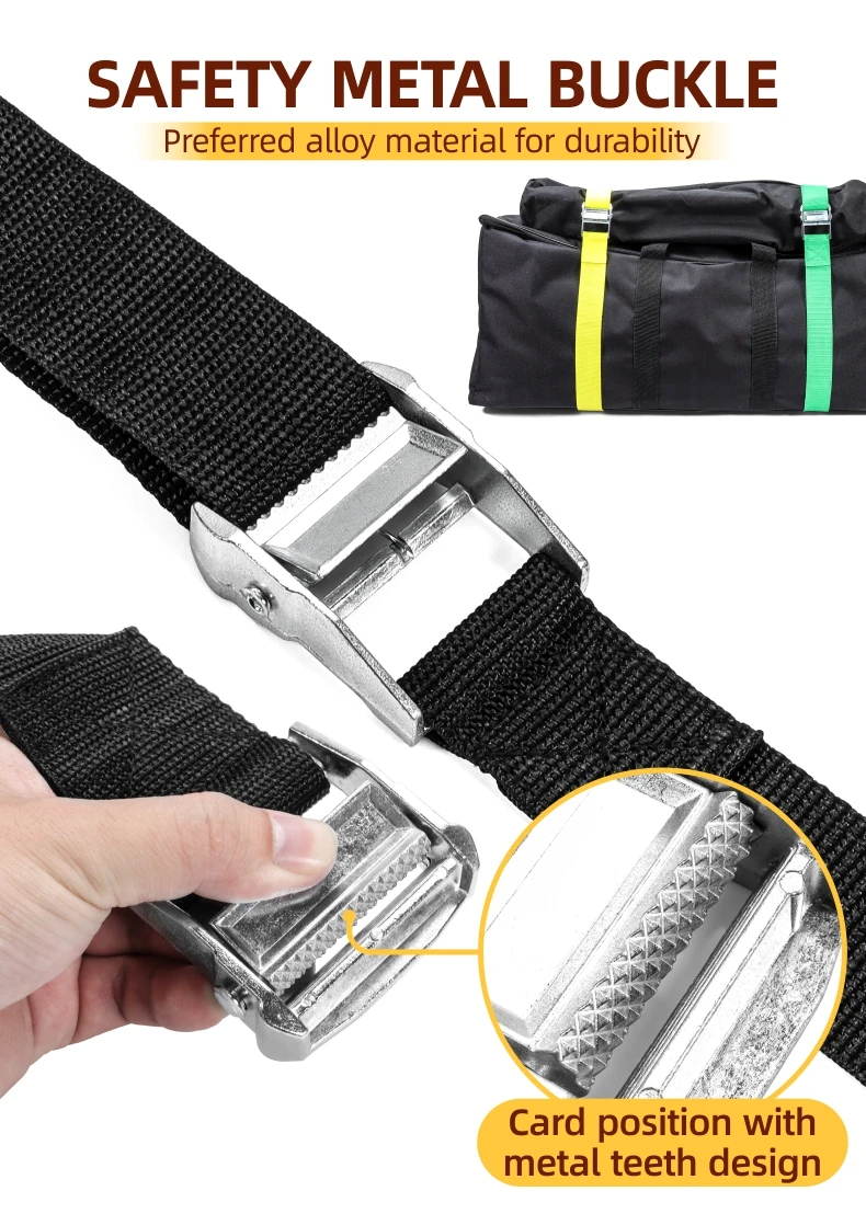 Cam Lock Buckle Straps Cargo /storage Strap Made Of Ultra-Strong Webbing  Offer Robust Tensile Strength And Durability